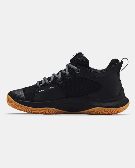 Grade School UA 3Z5 Basketball Shoes, Black, pdpMainDesktop image number 1